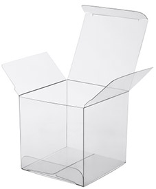 Transparent plastic box