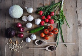 Fresh farmers market vegetables